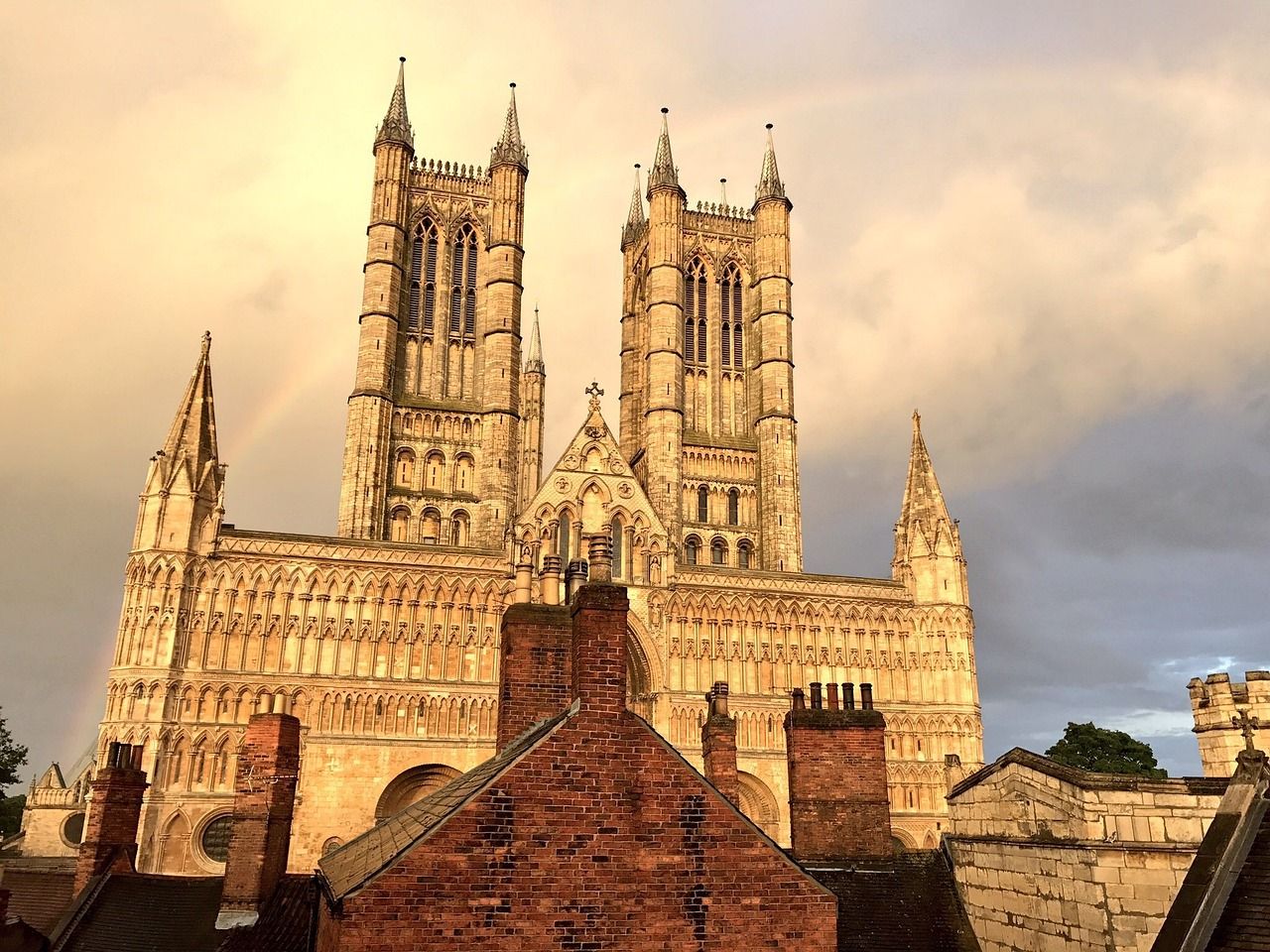 Lincoln Cathedral at golden hour
